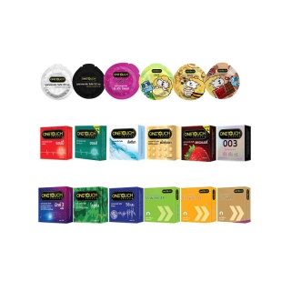 Onetouch Condom ถุงยางอนามัยวันทัช เริ่มต้น 10 บาท เลือกแบบได้ คละกันได้ ของแท้100% ขนาด49-56 มม.