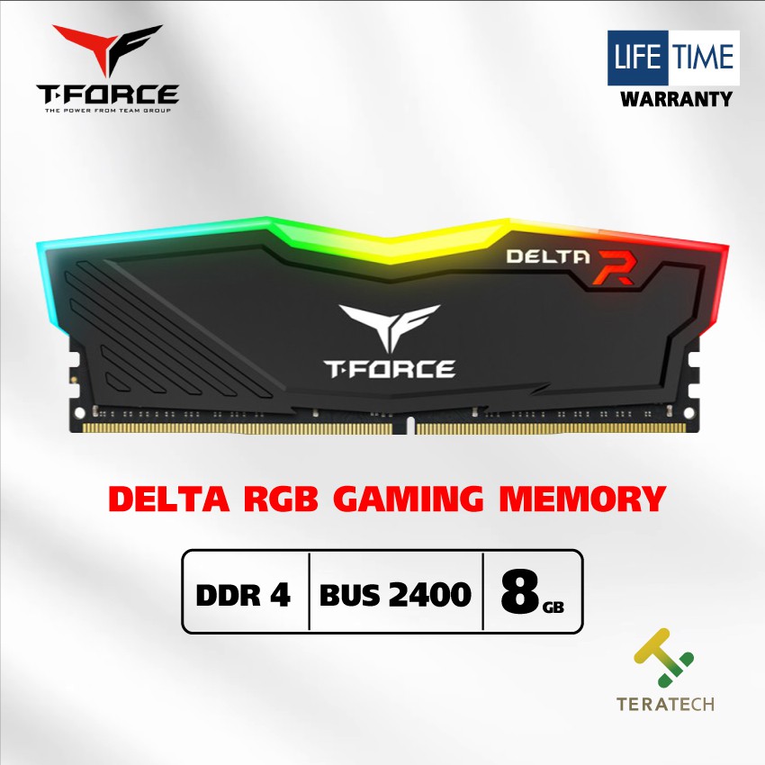 Ram Team T-force Delta RGB 8GB 2400 mhz Black | Shopee Thailand