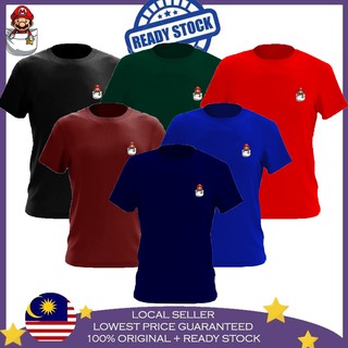 เสื้อยืด ผ้าฝ้าย 100% พิมพ์ลาย SUPER MARIO CUTE POCKET BAJU BORONG สําหรับผู้ชาย