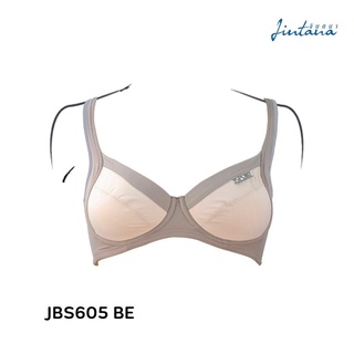 Jintana เสื้อชั้นใน Sport Bra (เสริมโครง) รุ่น Confidence รหัส JBS605 สีเบจ