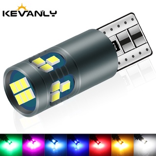 หลอดไฟ led T10 W5W 18smd ถอดรหัส 12v สว่างมาก สําหรับติดป้ายทะเบียนรถยนต์ 1 ชิ้น