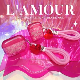 (Pre-order) เคส Airpods เคสสีชมพู รุ่น L’AMOUR จากแบรนด์ JOEJOE STUDIO