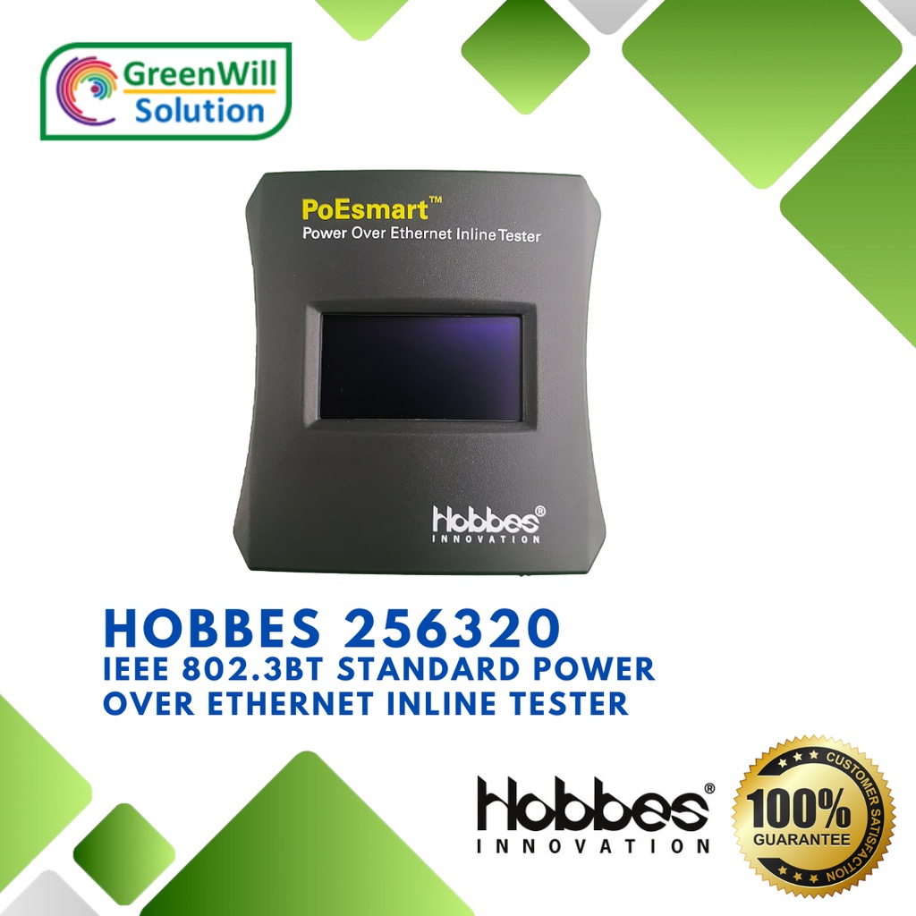 hobbes 256320 PoeSmart POE tester inline เครื่องทดสอบแรงดันไฟฟ้า