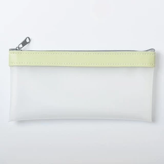 พร้อมส่ง! กระเป๋าใส่ปากกา กระเป๋าดินสอ แบบขุ่นใส มีซิป กล่องดินสอ สไตล์ญี่ปุ่น น่ารัก เรียบๆ