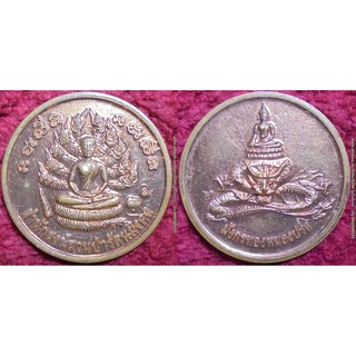 พระเครื่อง00365 เหรียญพระนาคปรก สำนักสงฆ์สวนป่ารัตนมงคล มังกรทองหนองปรือ