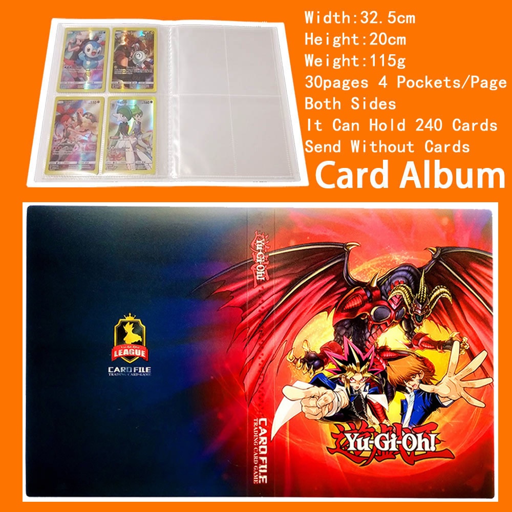 240cs Album Yugioh Card Holder Book Cartoon Anime Yu Gi Oh Laying Game