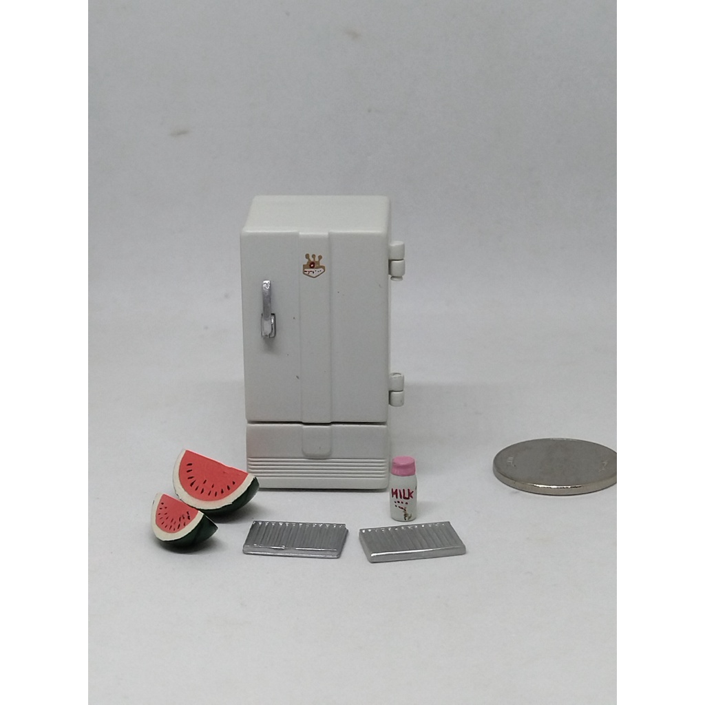 โมเดล ของจิ๋ว กูลิโกะ เครื่องใช้ไฟฟ้าในความทรงจำ  ตู้เย็น Time Slip Glico  มือสองสภาพดี ของแท้