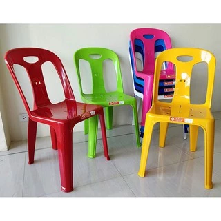 เก้าอี้พลาสติก มีพนักพิง ยางกันลื่น ขนาด 47x52.5x81.5 Cm. รุ่น 919 Plastic Chair
