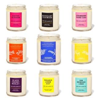 Set3 Bath &amp; Body Works Scented Single Wick Candle 7oz/198g - Bath and Body Works เทียนหอมอันเลื่องชื่อจากUSA