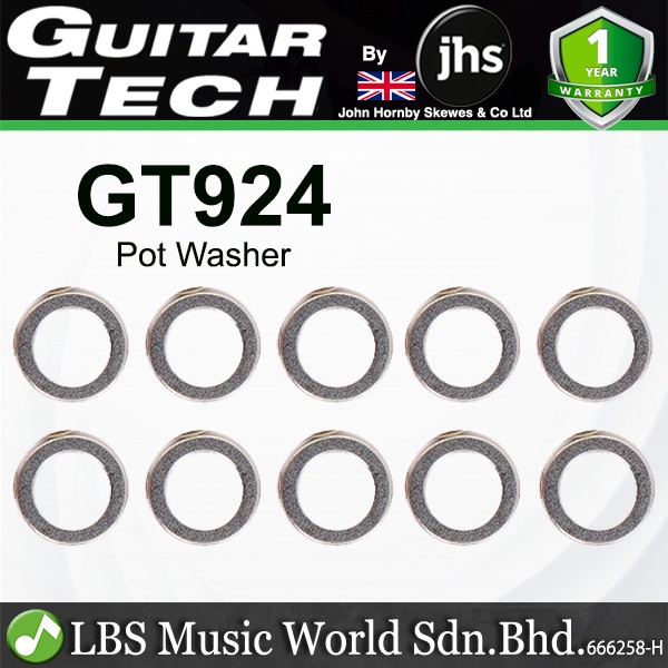 Guitar Tech GT924 Pot Washers กีตาร์ไฟฟ้า - 10 ชิ้น (GT 924)