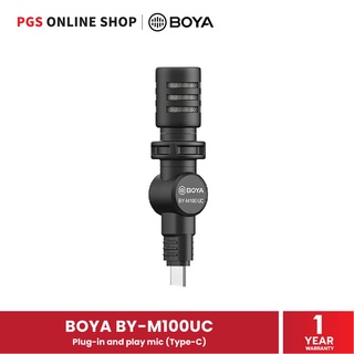 BOYA BY-M100UC (ไมโครโฟนไมโครโฟนคอนเดนเซอร์ 180 °) Plug-in and play mic Type-C