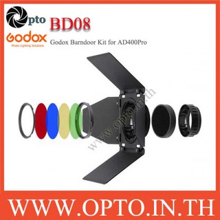 BD-08 Godox อุปกรณ์เสริม Honeycomb Grid Barnประตู + ตัวกรองสีสำหรับ Godox AD400Pro