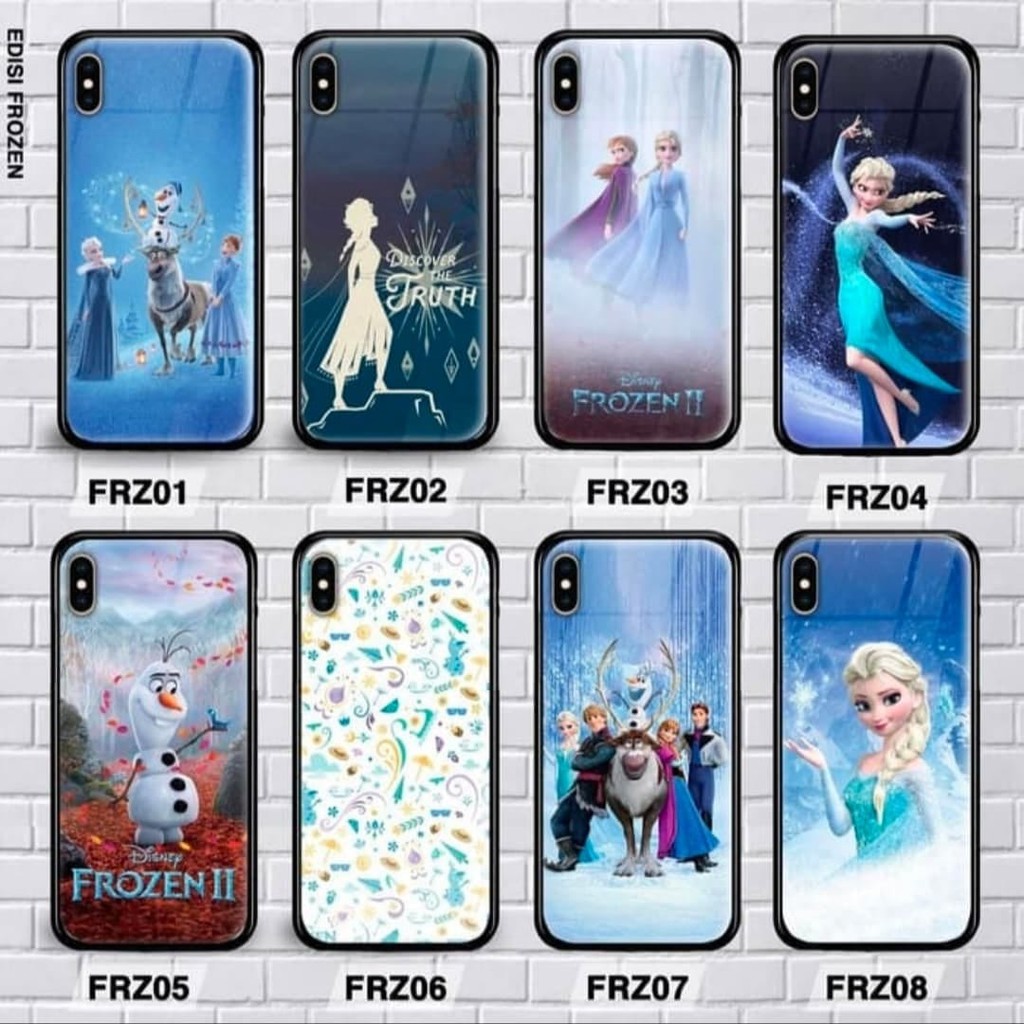 XIAOMI MI CC9, CC9E, MI A3, MI A3 LITE PREMIUM CASE GLASS FROZEN MOTIF