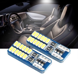 Canbus T10 24smd หลอดไฟ LED รถยนต์ ไม่มีข้อผิดพลาด 3014 12V สว่างมาก หลอดไฟ โคมไฟ สีขาว