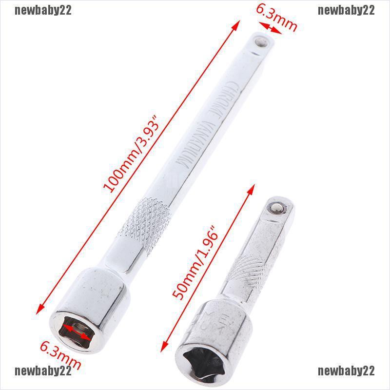【baby22】50mm 100mm Long extension bar 1/4 drive ratchet socket extender ...