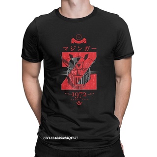 เสื้อยืดคอกลม ผ้าฝ้าย พิมพ์ลายหุ่นยนต์ Mazinger Z Cool Premium สไตล์ฮาราจูกุ โอเวอร์ไซซ์ ของขวัญ สําหรับผู้ชายS-5XL