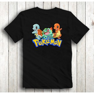 POKEMON T-SHIRT FOR KIDSเสื้อยืด เสื้อยืดสีพื้น