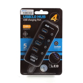 4 Port USB HUB V.3.0 + USB CHARGER 1P Magictech (MT-26) ประกัน 1Y