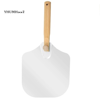 Aluminum Metal Pizza Peel,Pizza Spatula for Pizza Stone with Foldable Wood Handle Easy Storage Pizza Paddle 12 x 14 Inch