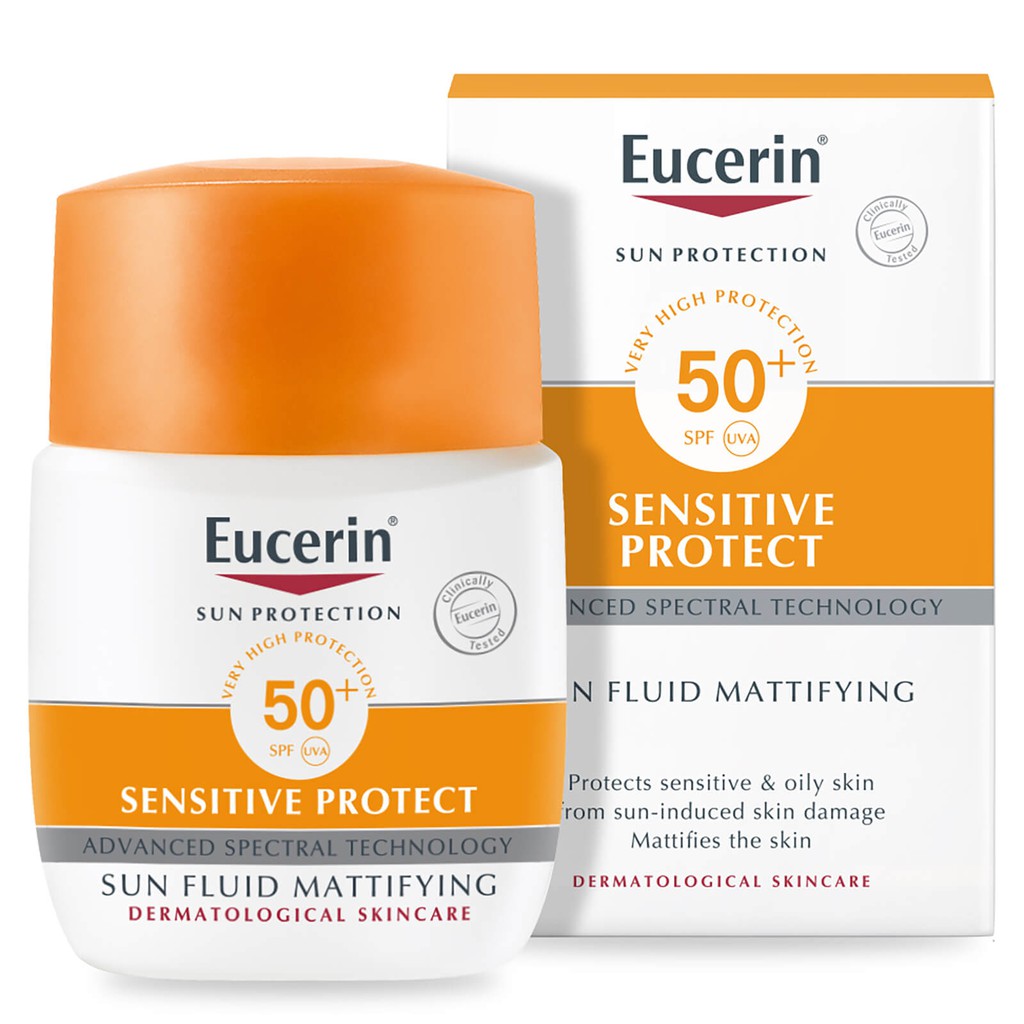 Eucerin Sun FLUID Sensitive Protect SPF50+ 50ml ครีมกันแดดยูเซอริน ...