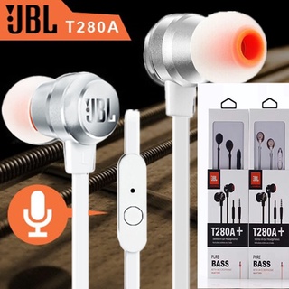 T280A หูฟังชนิดใส่ในหูJBL 3.5mm Headset พร้อมไมโครโฟนjbl Earbuds C150SI C100SI T110 C200SI t280ไดนามิกสำหรับ IOS/Android