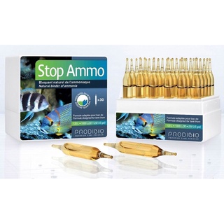 Prodibio Stop Ammo น้ำยาลด แอมโมเนีย และไนไตร์ ในตู้ปลา ใช้ได้ทั้ง น้ำจืด และน้ำทะเล