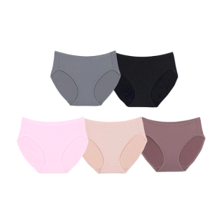 Wacoal Bikini Panty Set 5 ชิ้น กางเกงใน รูปแบบบิกินี่ รุ่น WU1F34 คละสี (BE,BL,CP,GY,BT)