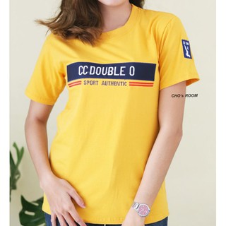 เสื้อยืด แขนสั้น งานปัก cc oo ฟรีไซส์ อก 38-42"พร้อมส่ง (มีเก็บปลายทาง)