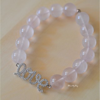 สร้อยข้อมือหินโรสควอตซ์ (Rose Quartz)