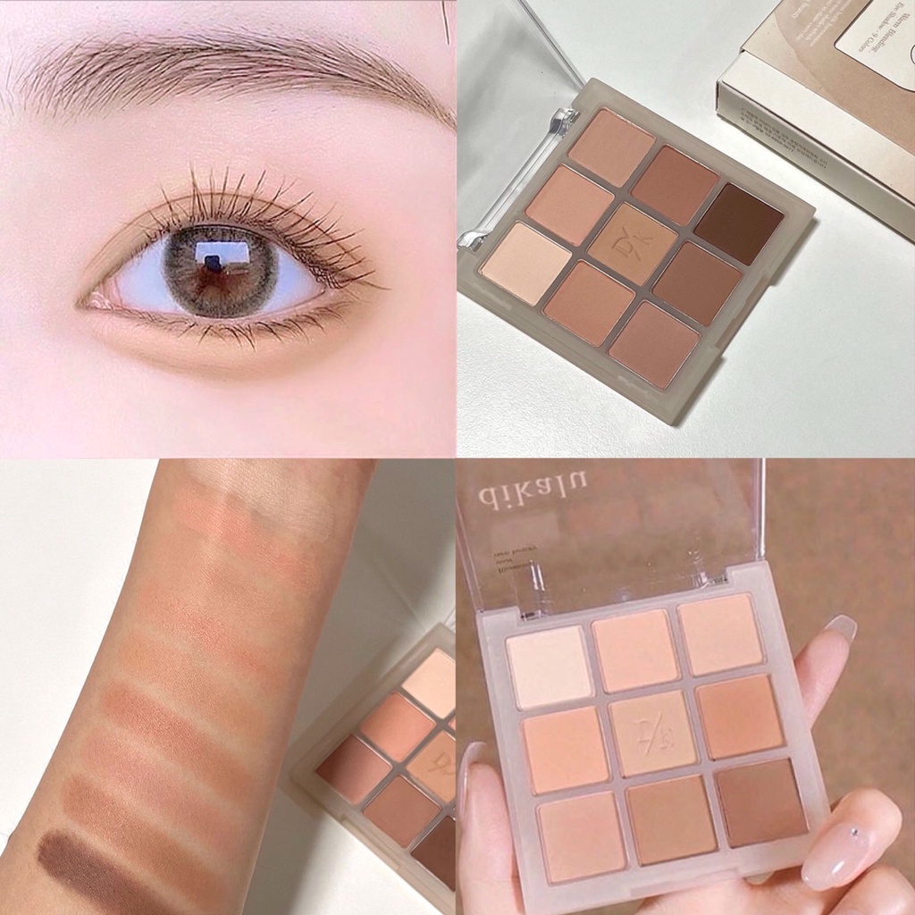 DIKALU [DKL901] อายแชโดว์พาเลท 9 สี โทนสีนู้ด เนื้อแมท เนื้อใยไหม ประกายชิมเมอร์ สีสวยมาก COCO VENUS Eye shadow 9 colors - รูปที่ 2