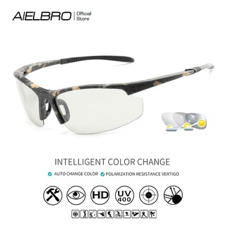 『READY STOCK』 AIELBRO แว่นกันแดด Polarized Uv400 สําหรับตกปลาวิ่งออกกําลังกาย