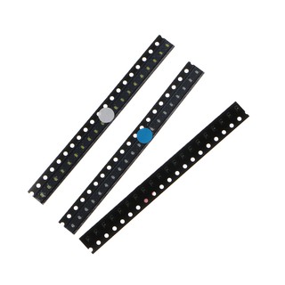 kiss* ชุดจัดประเภทไฟ LED SMD 0603 5 สี แดง เขียว น้ำเงิน เหลือง ขาว 100 ชิ้น