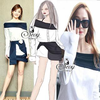 Sevy Off Shoulder Long Sleeve Shirt