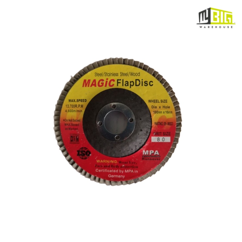 MAGIC FLAP DISC 4 นิ้ว ABRASIVE FLAP DISC เครื่องขัดแผ่น