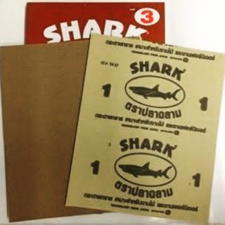 กระดาษทรายขัดไม้ SHARK ขนาด 230*280 ,5 แผ่น/ 50บาท