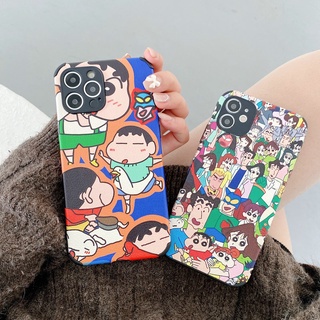 เคสโทรศัพท์มือถือนิ่ม ขอบตรง ลายชินจัง สําหรับ Xiaomi Redmi Note 11 11S 10 10S 9S 8 9 Pro 4G Poco X3 GT F3 F2 M4 M3 Pro 5G 9A 9C