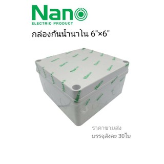 กล่องกันน้ำnano6×6พลาสติกสีขาวต่อ1ใบ