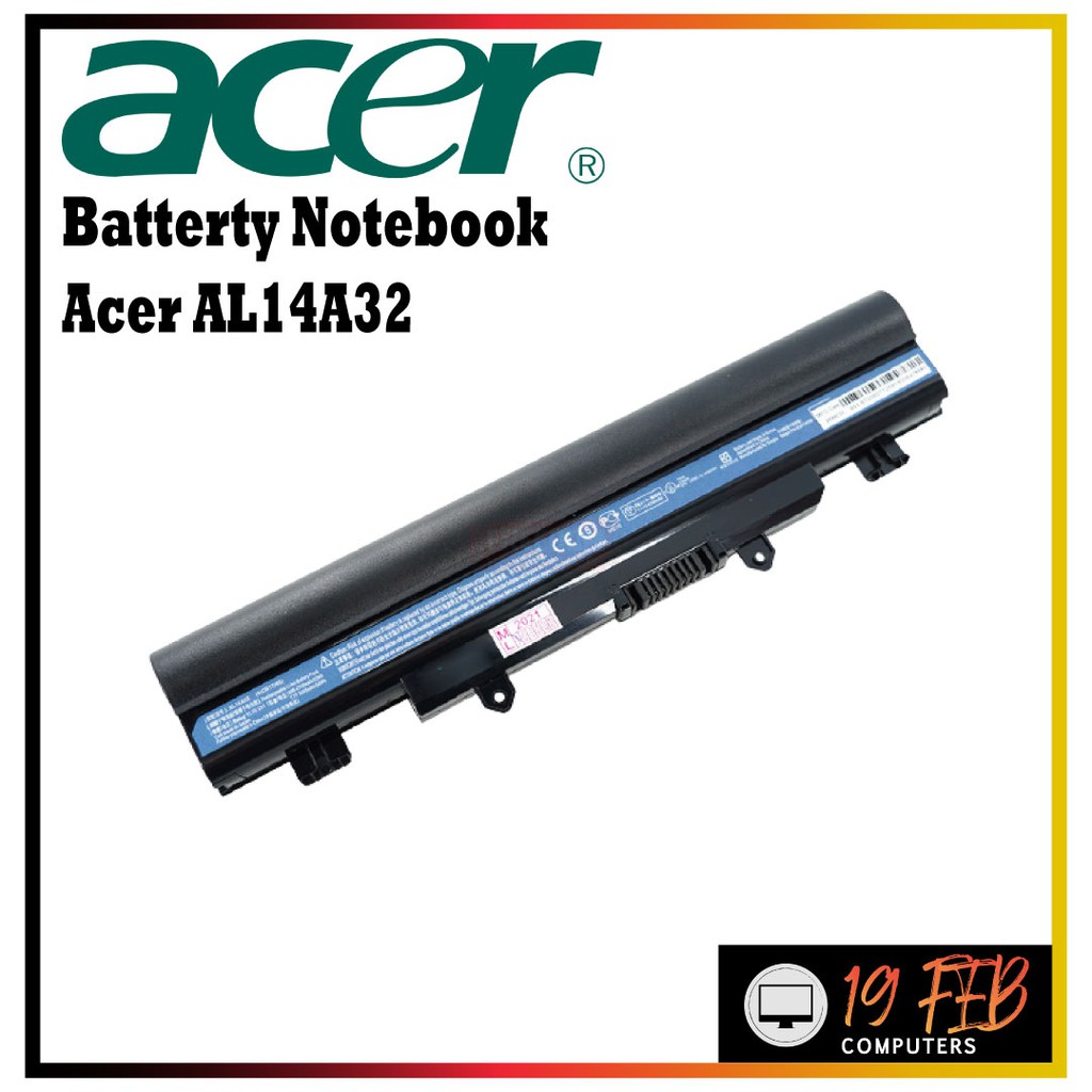 Battery Notebook ACER แบตแท้ รุ่น AL14A32 สำหรับ ACER ASPIRE E14 E15 E5 ...