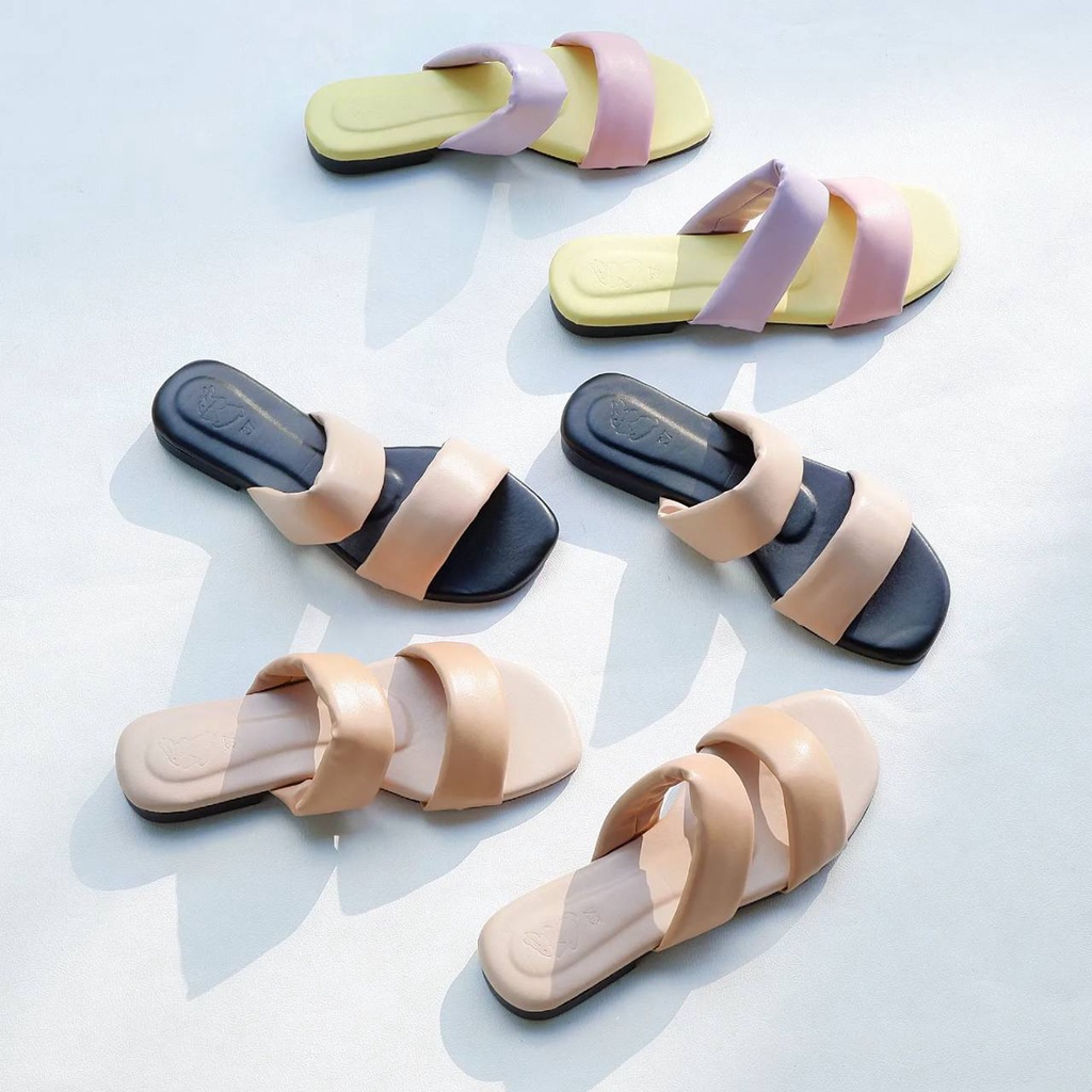 sale*ใส่ซอง//รุ่น พีตา สีรุ่ง ตาล ดำ ใส่สบายมาก​ เท้าอวบบวกไซต์​