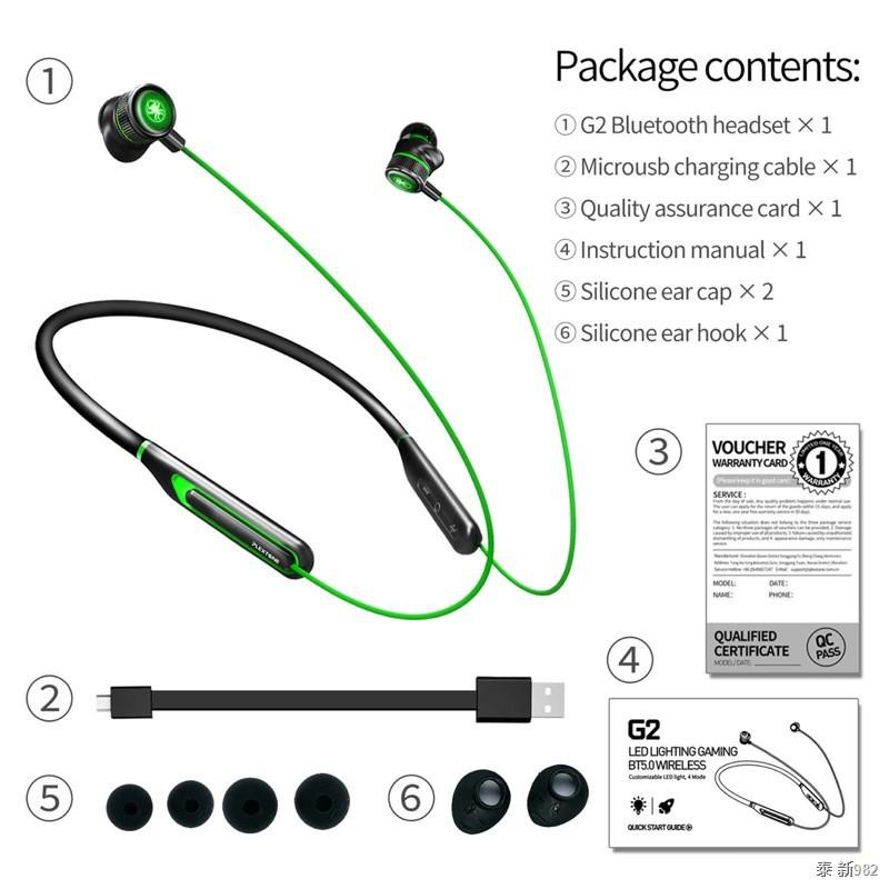 Plextone G2 หูฟังเกมมิ่ง บลูทูธ ของแท้100% Gaming Bluetooth earbuds