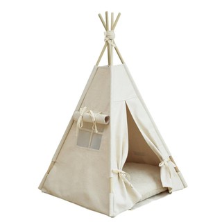 กระโจมสัตว์เลี้ยง บริควอลล์ ไซซ์ M สี NATURAL PET TENT BRICK WALL M NATURAL