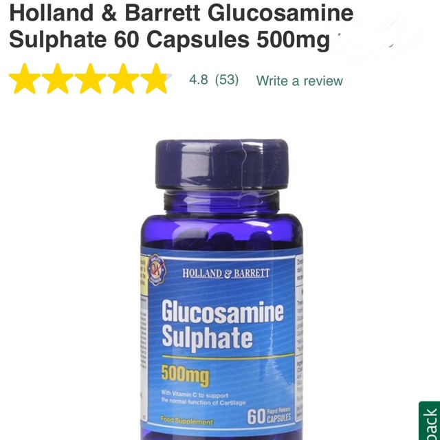 Glucosamine Sulphate 240 Capsules (500mg)