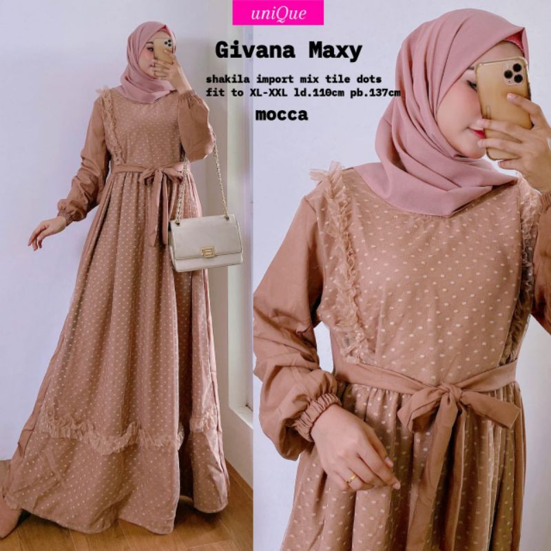 Givana Maxy Shakila ชุดนําเข้า Eid Gamis นําเข้าจากเรื่องสําหรับผู้หญิง