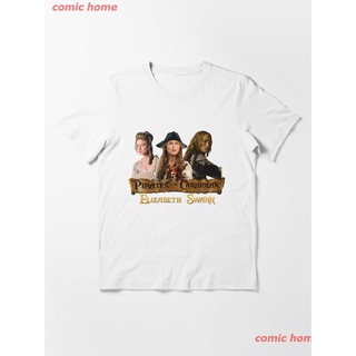 2022 Elizabeth Swann Pirates Of The Caribbean Tribute Essential T-Shirt เสื้อยืด ดพิมพ์ลาย ดผ้าเด้ง คอกลม cotton แฟชั่น