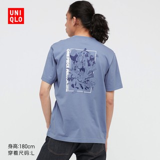 เสื้อยืดแขนสั้นวันพีชพิมพ์ลายทะเล Kaido สําหรับผู้ชาย Uniqlo Uniqlo 434376  Uniqlo ชุดเสื้อผ้า