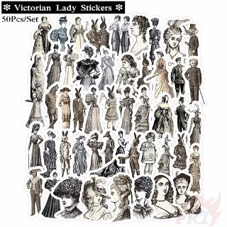 ❉ Victorian Lady สติ๊กเกอร์ ❉ 50Pcs/Set Fashion DIY Decals Doodle สติ๊กเกอร์