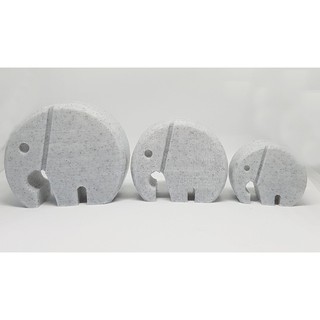 ครอบครัวคุณช้าง ลายหินอ่อน Marble elephant Set 3 pc