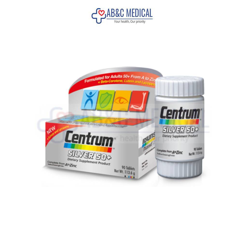 Centrum Silver 50+ Dietary supplement product 90 เม็ด