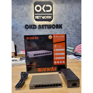 TENDA TEG1109P Switch 9-Port Gigabit Desktop Switch with 8-Port PoE (สินค้าประกันศูนย์ 5 ปี)