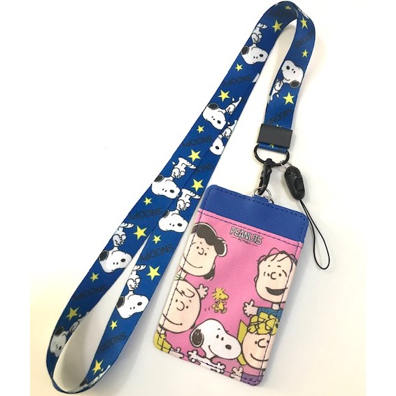 SNOOPY   P B  สายคล้องคอ  ซองใส่บัตร พร้อมสายคล้องคอ ลาย   SNOOPY PB  สนูปปี้  MNN